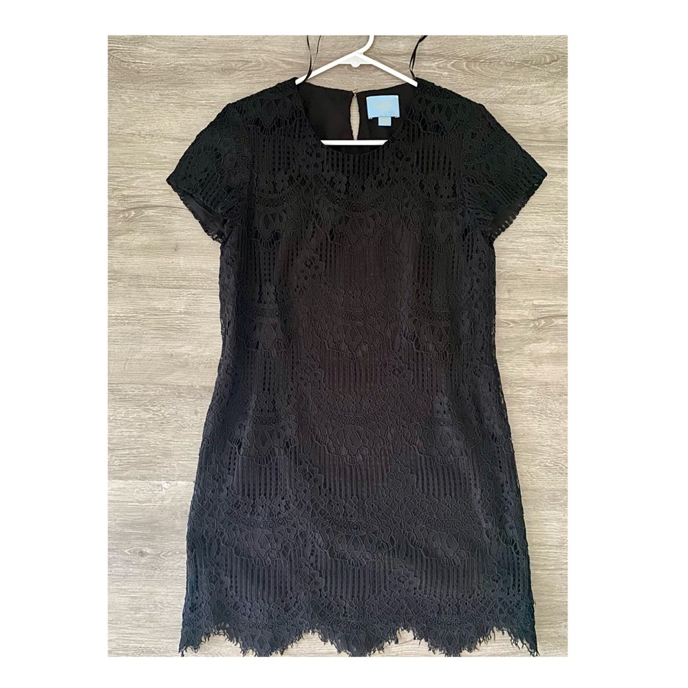 CeCe by Cynthia Steffe Black Lace dress size 8